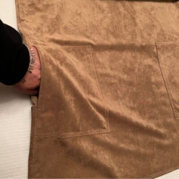 Aritzia * Wilfred Free Nori Faux Suede Shift Dress EUC L - Picture 13 of 15